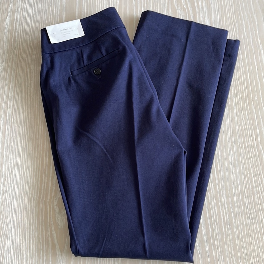 LOFT Navy Julie Boot Cut Pants Size 4 NWT
